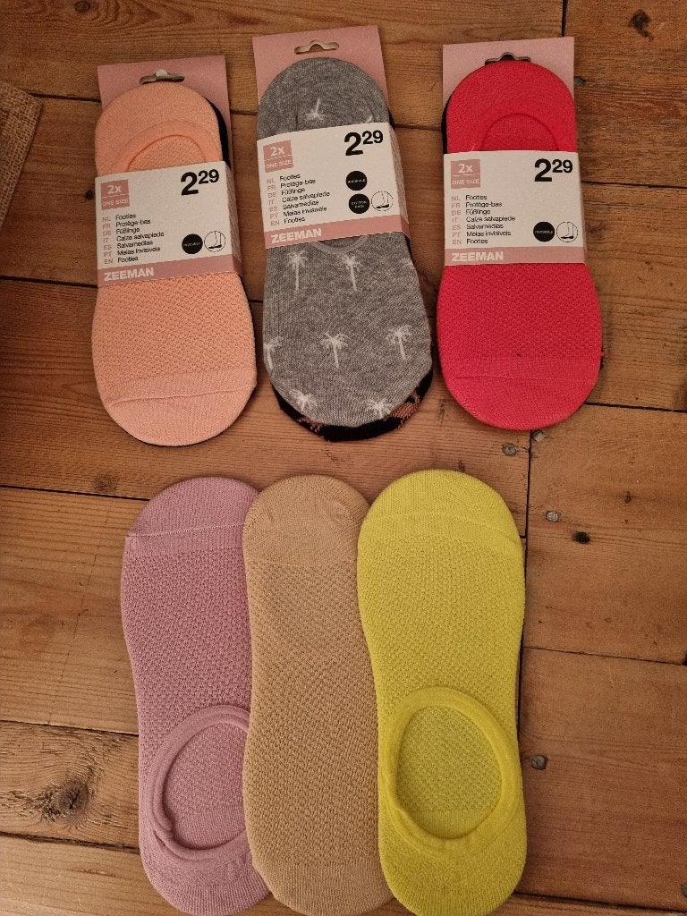footies, Kleding | Dames, Sokken en Kousen, Zeeman, Nieuw, Overige maten, Ophalen
