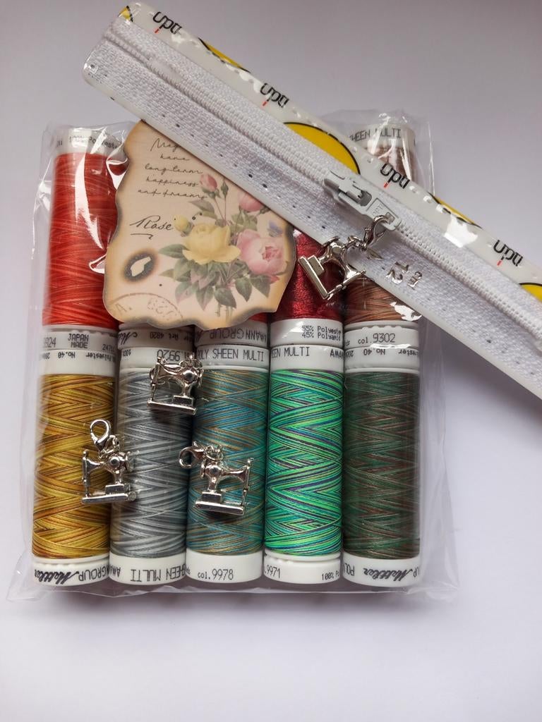 KADO TIP: Naaigaren merk mettler met leuke attentie🧵🪡🧶✂️, Ophalen of Verzenden, Nieuw, Garen of Naald(en)