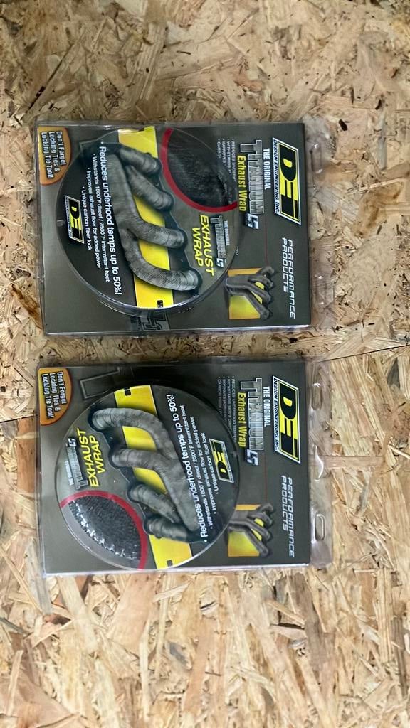 2x Exhaust heat wrap/ uitlaat warmte wrap, Auto-onderdelen, Uitlaatsystemen, Nieuw, Ophalen of Verzenden
