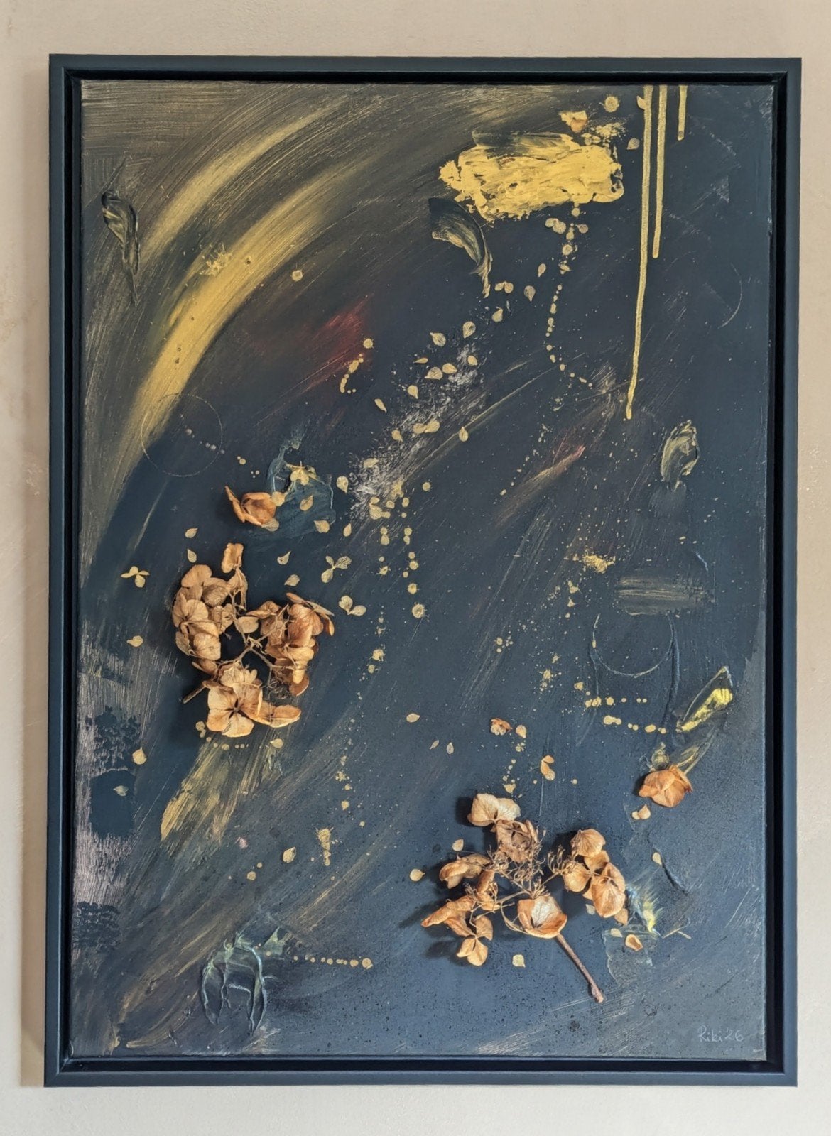 Abstract 3D Schilderij op Canvas met Baklijst 70×50cm, Ophalen