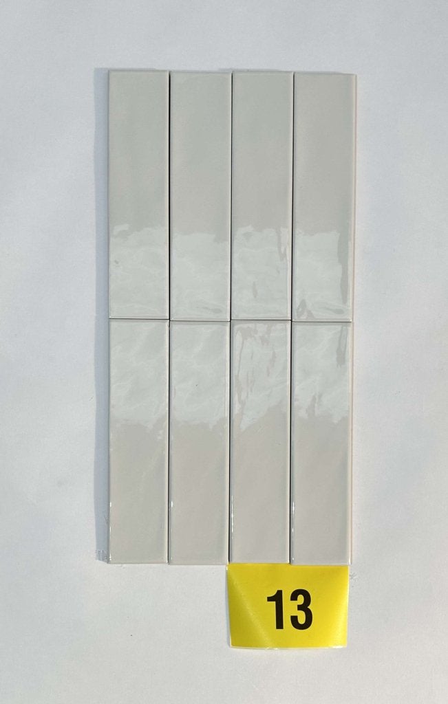 Witte, keramische tegels 7,5x30cm –   1,35 m² restpartij 13, Doe-het-zelf en Verbouw, Ophalen, Nieuw, Minder dan 20 cm, 20 tot 40 cm