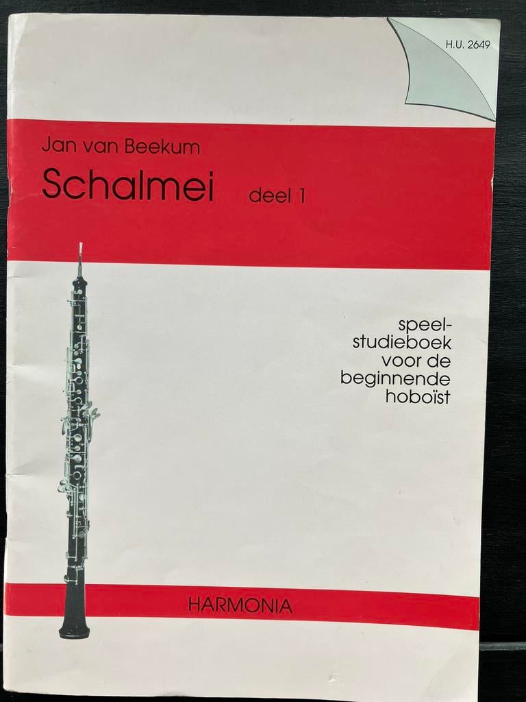 Bladmuziek Schalmei 1 hobo van Beekum, Muziek en Instrumenten, Ophalen of Verzenden, Zo goed als nieuw, Artiest of Componist, Hobo