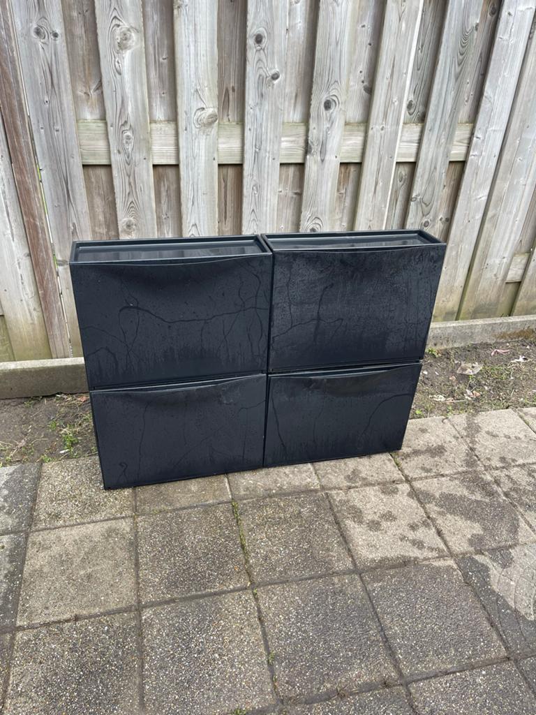 IKEA Trones Schoenenkast / opberger Zwart, Ophalen of Verzenden, Gebruikt
