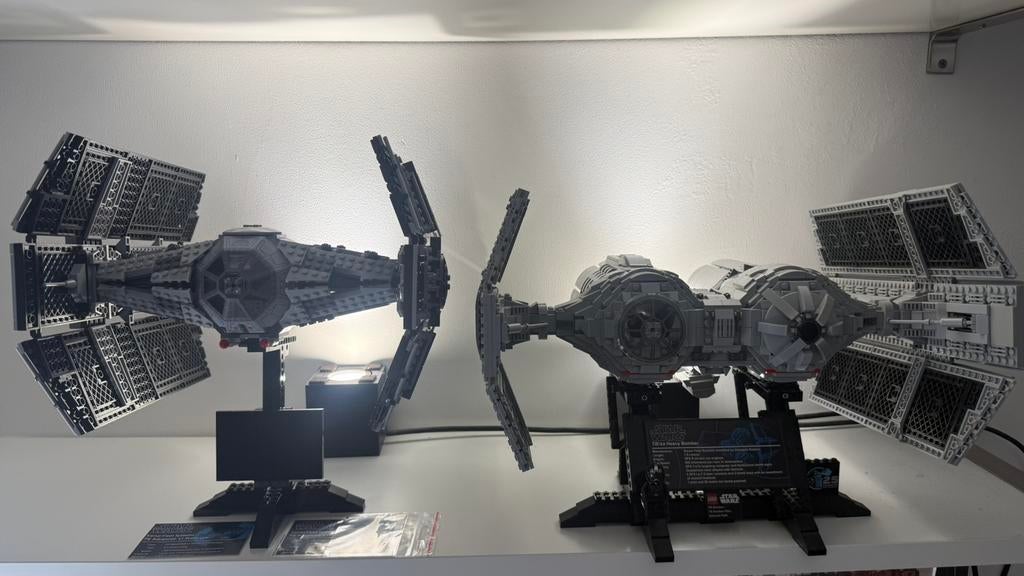 Lego 10175 Vader”s Tie Advanced en MOC Tie Bomber, Ophalen, Zo goed als nieuw, Overige typen