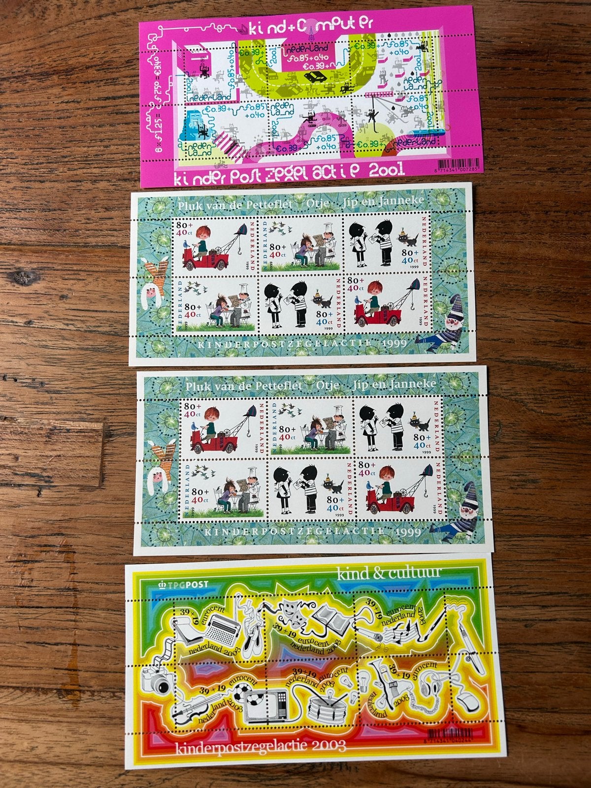 Nederlandse Kinderpostzegels 1999, 2001, 2003, Verzenden, Na 1940, Postfris