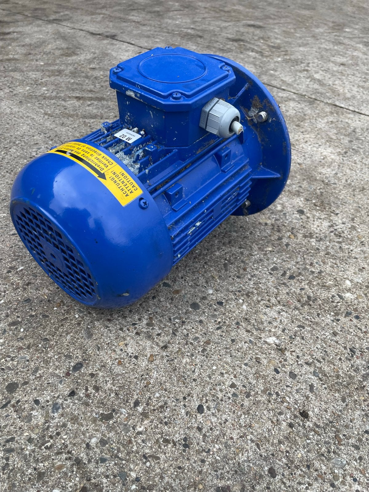 Delaval VMS:   Elektromotor QS FA-80M4B-40 H, 0.75 kW, IP55