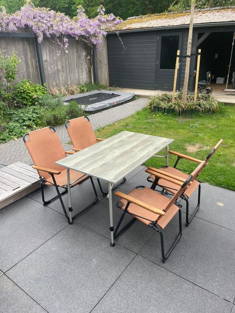 Kampa campingtafel 70x120 - In hoogte verstelbaar, Ophalen, Gebruikt, Campingtafel