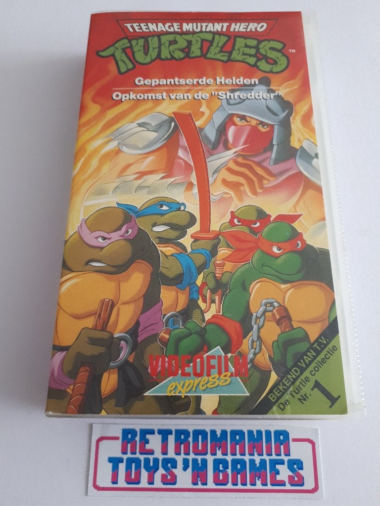 vhs tmnt turtles - turtles collectie nummer 1, Alle leeftijden, Verzenden, Gebruikt, Overige typen