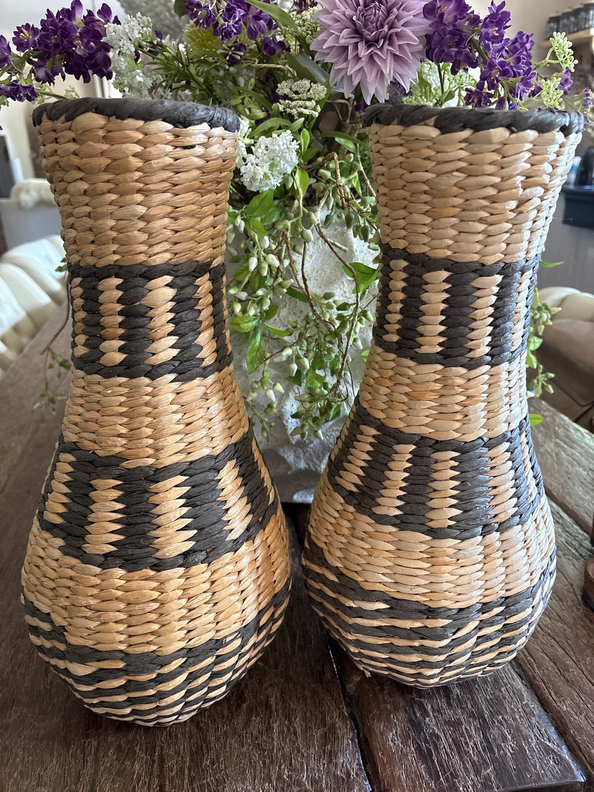 2 Rotan Vazen Loods 5 - 42 cm hoog, Ophalen