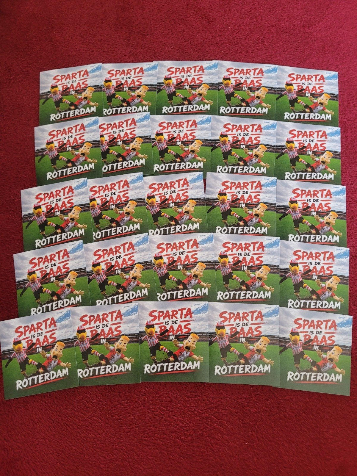 Sparta Rotterdam Stickers - Sparta is de Baas in Rotterdam, Ophalen of Verzenden, Nieuw, Sport