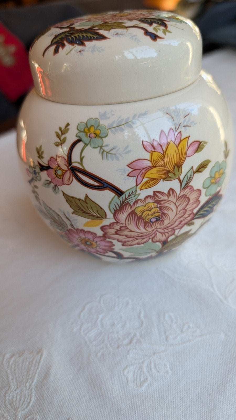 Vintage Sadler Gemberpot - Oosters Bloemdessin, Ophalen of Verzenden