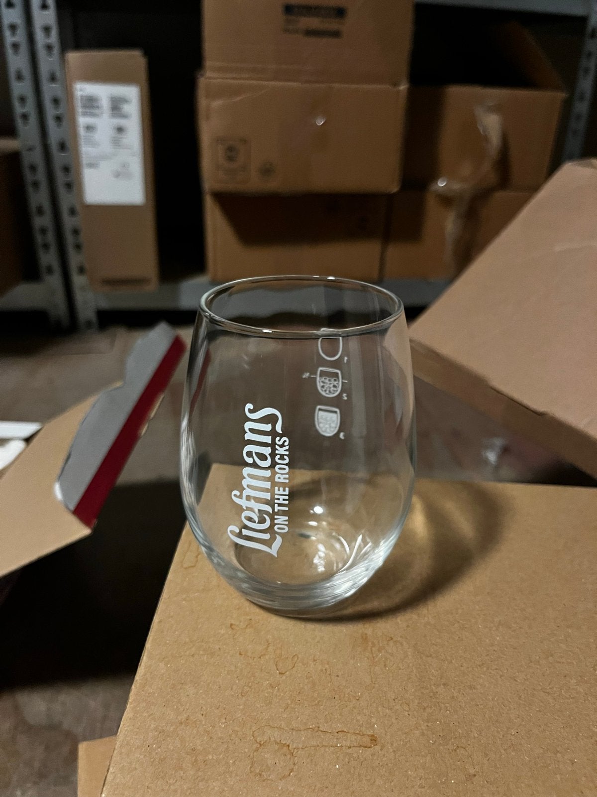Liefmans On The Rocks glazen - Set van 6, Verzamelen, Biermerken, Ophalen of Verzenden, Nieuw, Glas of Glazen, Overige merken