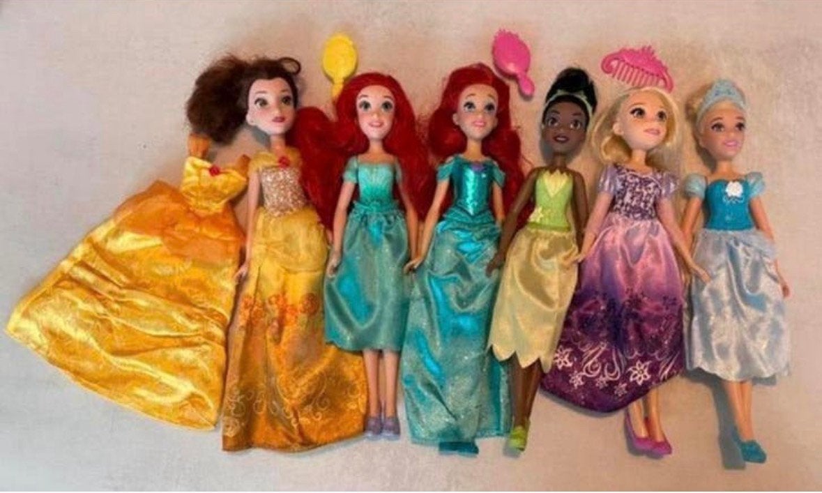 Disney prinsessen set leuk bij barbie, Ophalen of Verzenden, Gebruikt, Barbie