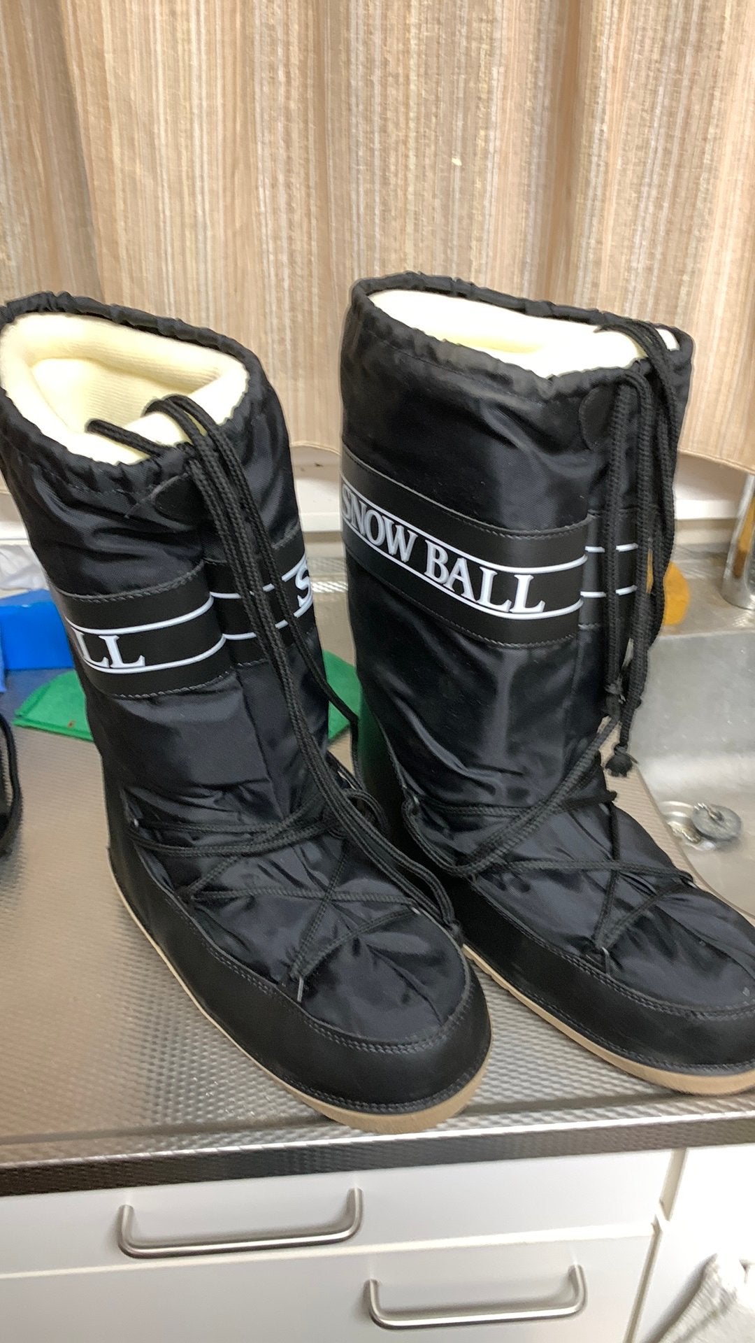 Snowboots maar 44, Kleding | Heren, Ophalen, Zo goed als nieuw, Zwart, Boots
