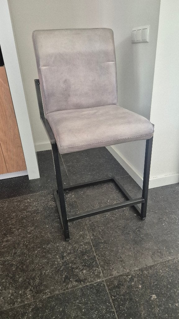 Barkrukken hoge stoelen 6 stuks, Ophalen, 60 tot 90 cm, Leer, Gebruikt