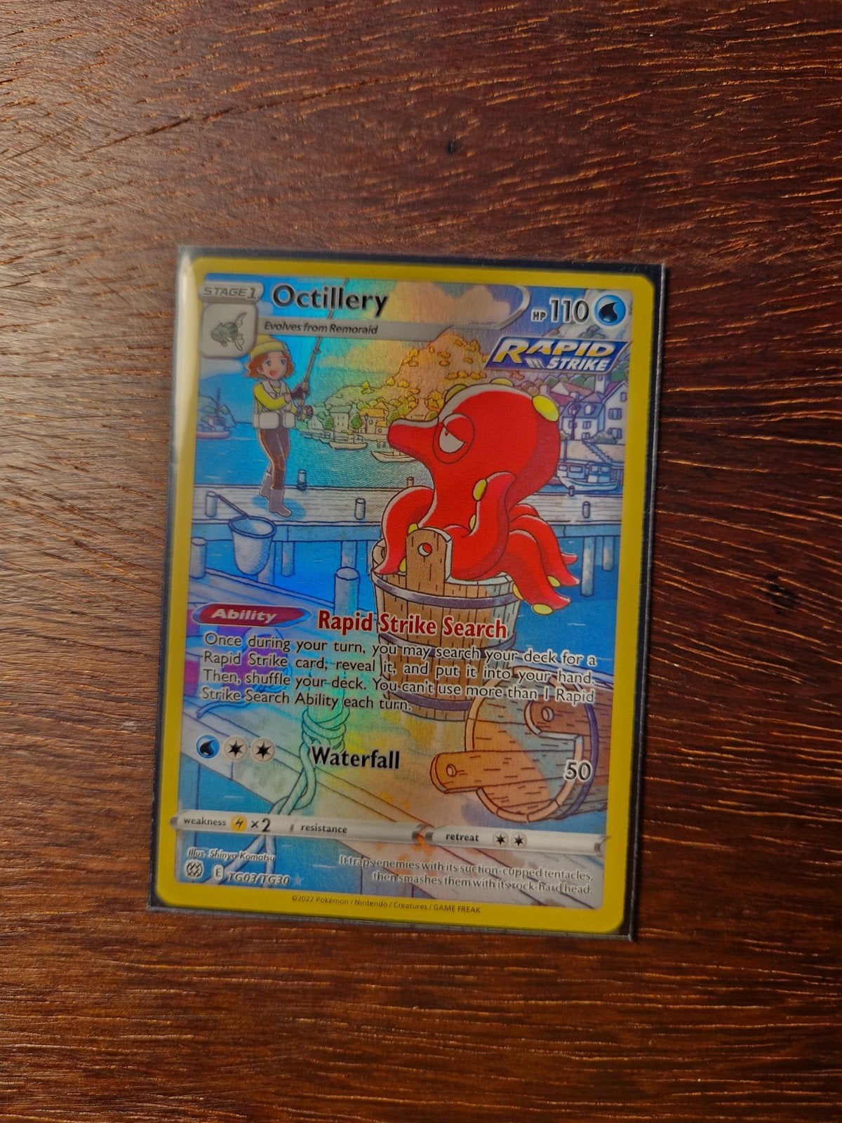 Octillery Rapid Strike Search Pokémon kaart, Ophalen of Verzenden, Zo goed als nieuw, Losse kaart