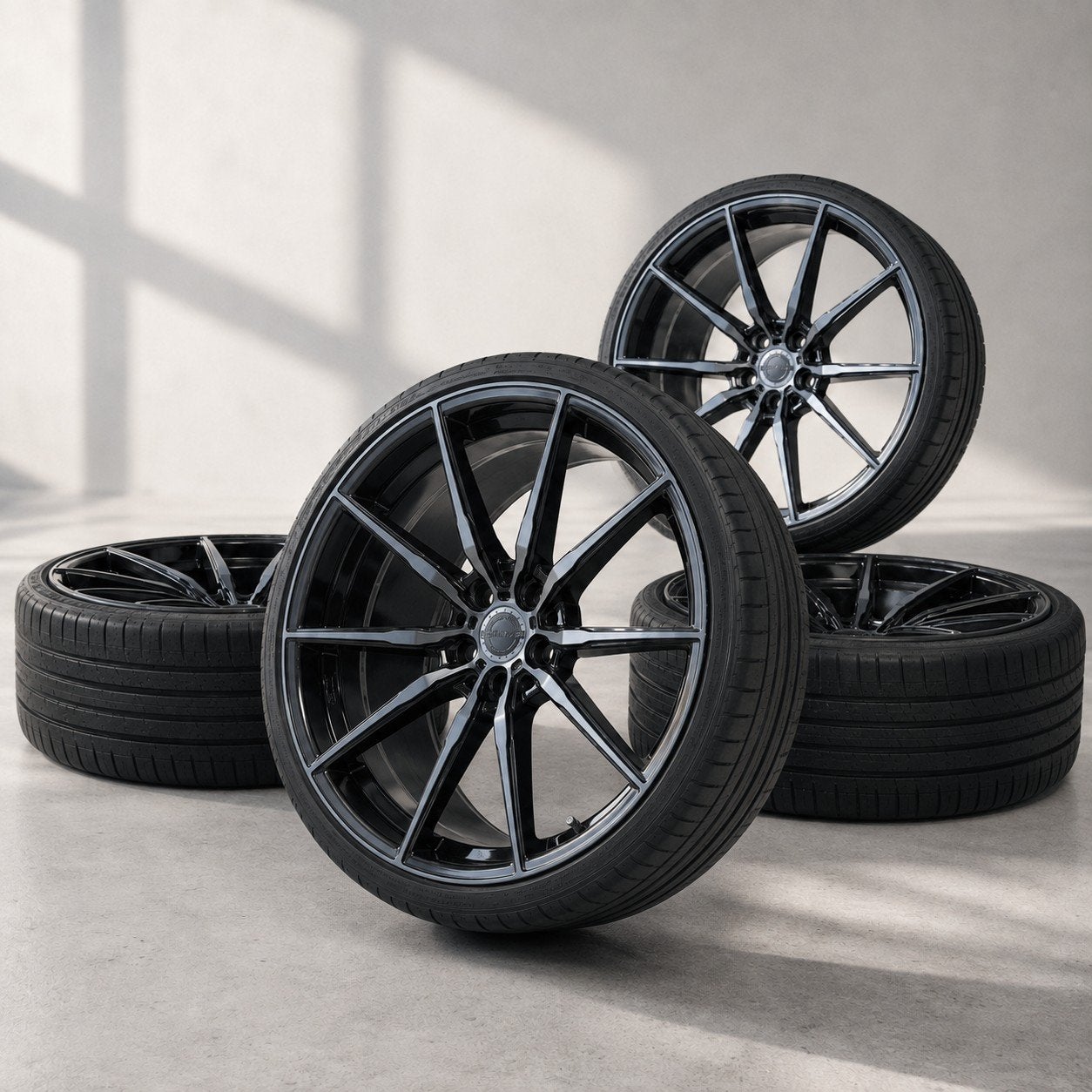 Concaver CVR4 19/20 inch breedset BMW – Michelin Pilot Super, Ophalen, Gebruikt, 285 mm, Banden en Velgen