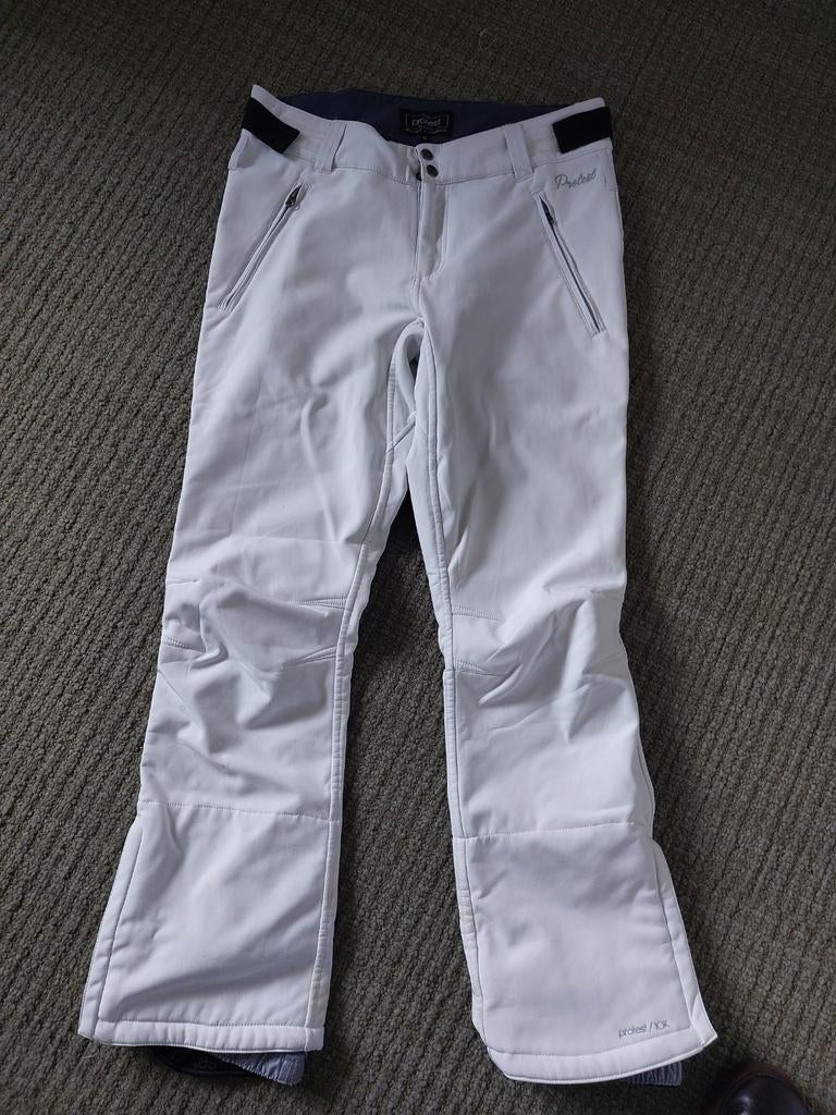 Protest skibroek - Maat 42/XL - Wit/crème, Broek, Maat 42/44 (L), Ophalen of Verzenden, Protest