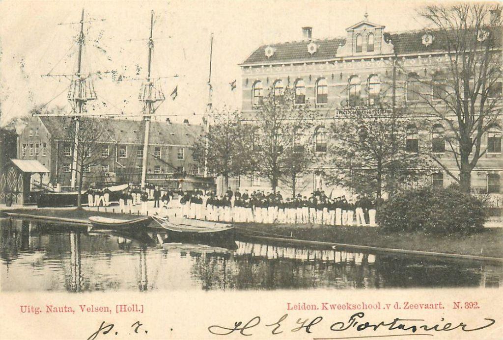 701-350-023 Leiden Kweekschool vd Zeevaart, Verzenden, Voor 1920, Zuid-Holland