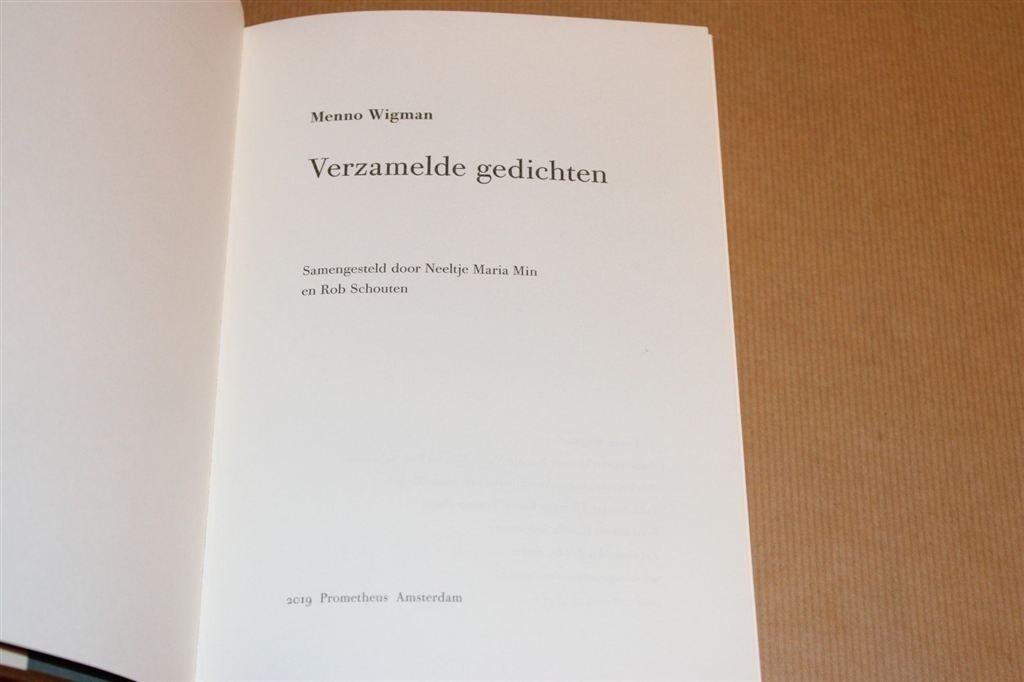 Verzamelde Gedichten — Menno Wigman [Min & Schouten], Ophalen of Verzenden, Zo goed als nieuw