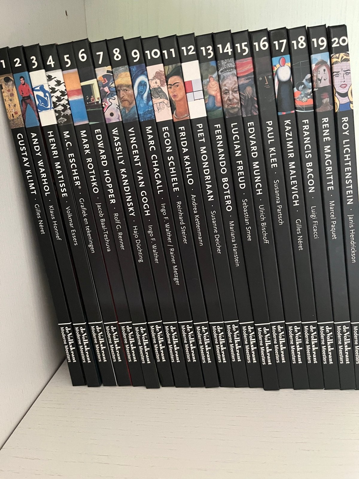 De Volkskrant Moderne Meesters - Complete Serie (20 Boeken), Boeken, Kunst en Cultuur | Beeldend, Ophalen, Zo goed als nieuw, Overige onderwerpen