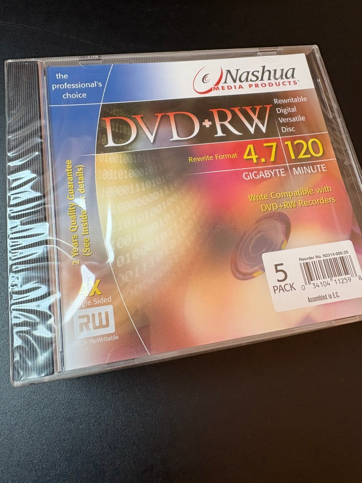 5x DVD+RW 4,7Gb, Computers en Software, Ophalen of Verzenden, Nieuw, Dvd