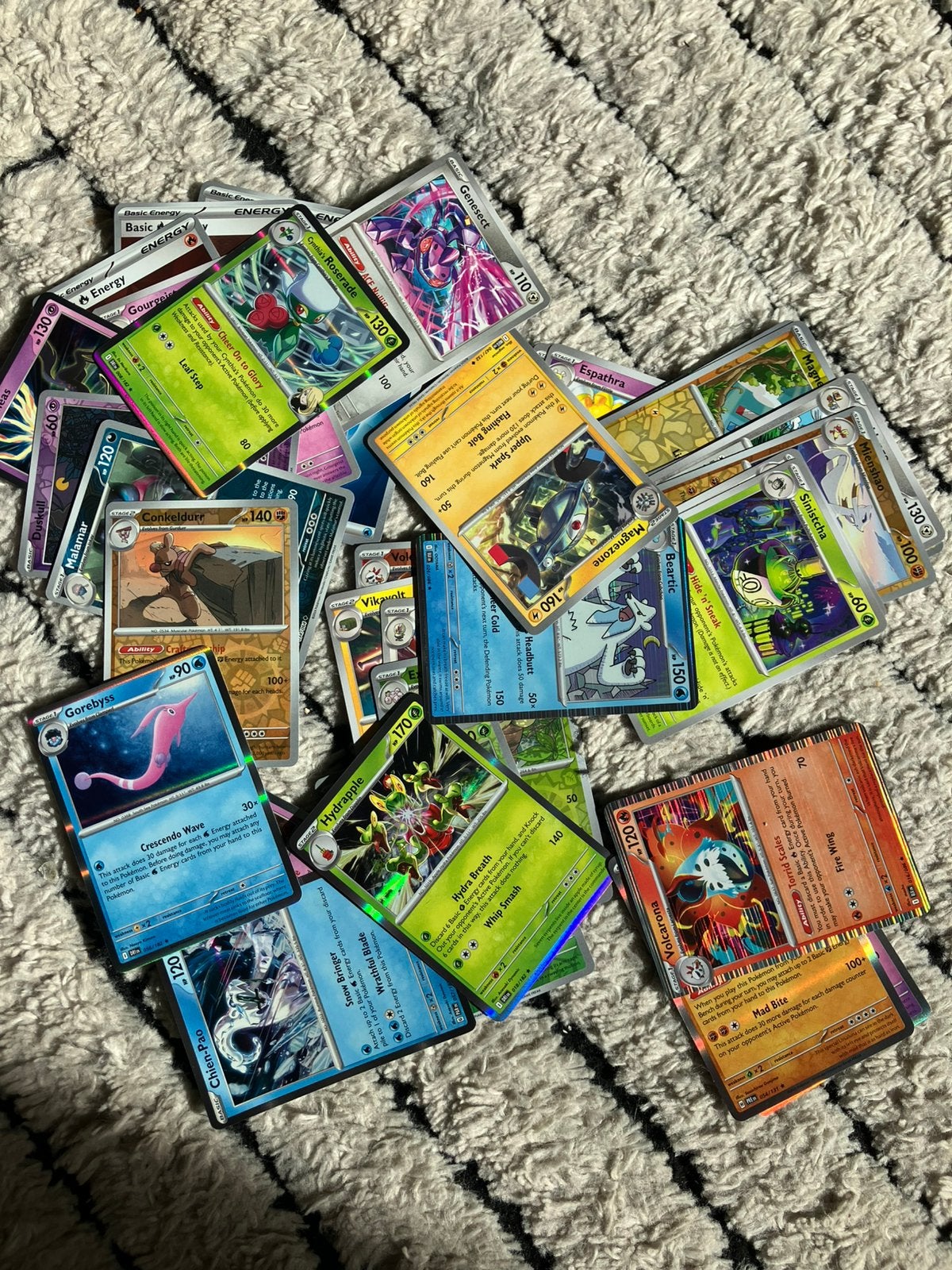 Grote Pokémon TCG Collectie: Kaarten, Accessoires & Meer!, Ophalen of Verzenden, Zo goed als nieuw, Meerdere kaarten, Foil
