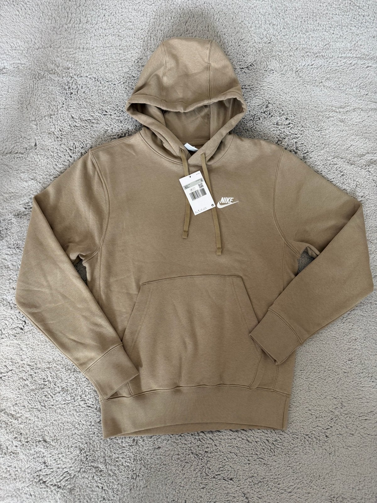 Nike Beige Basic Hoodie - Nieuw met labels - Maat XS, Ophalen of Verzenden, Nieuw, Maat 46 (S) of kleiner, Beige