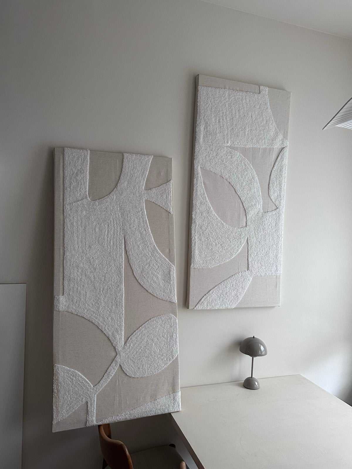 2x Karwei Muurdecoratie  - 130x60x4cm, Ophalen, Abstract, Met textuur, Overige technieken