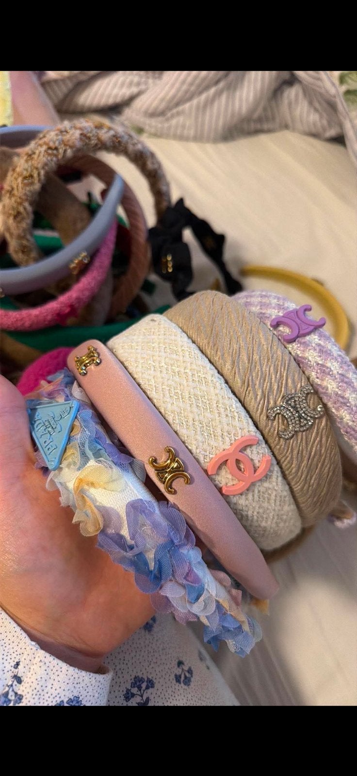 Haarband designer gucci, chanel, celine dior, Ophalen of Verzenden, Zo goed als nieuw