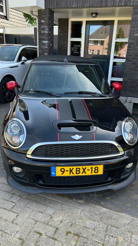 Mini 1.6 Cooper S Roadster 2013 Zwart, Auto's, 4 cilinders, Cabriolet, 4 stoelen, Zwart