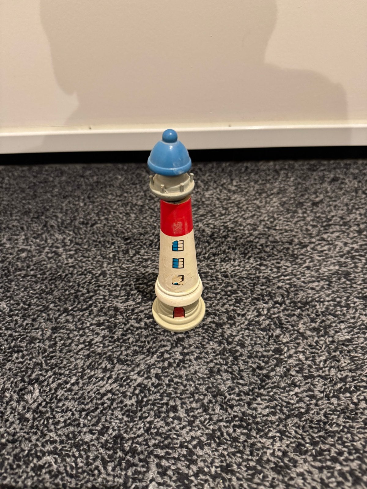 Houten vuurtoren decoratie 15 cm, Ophalen of Verzenden, Gebruikt