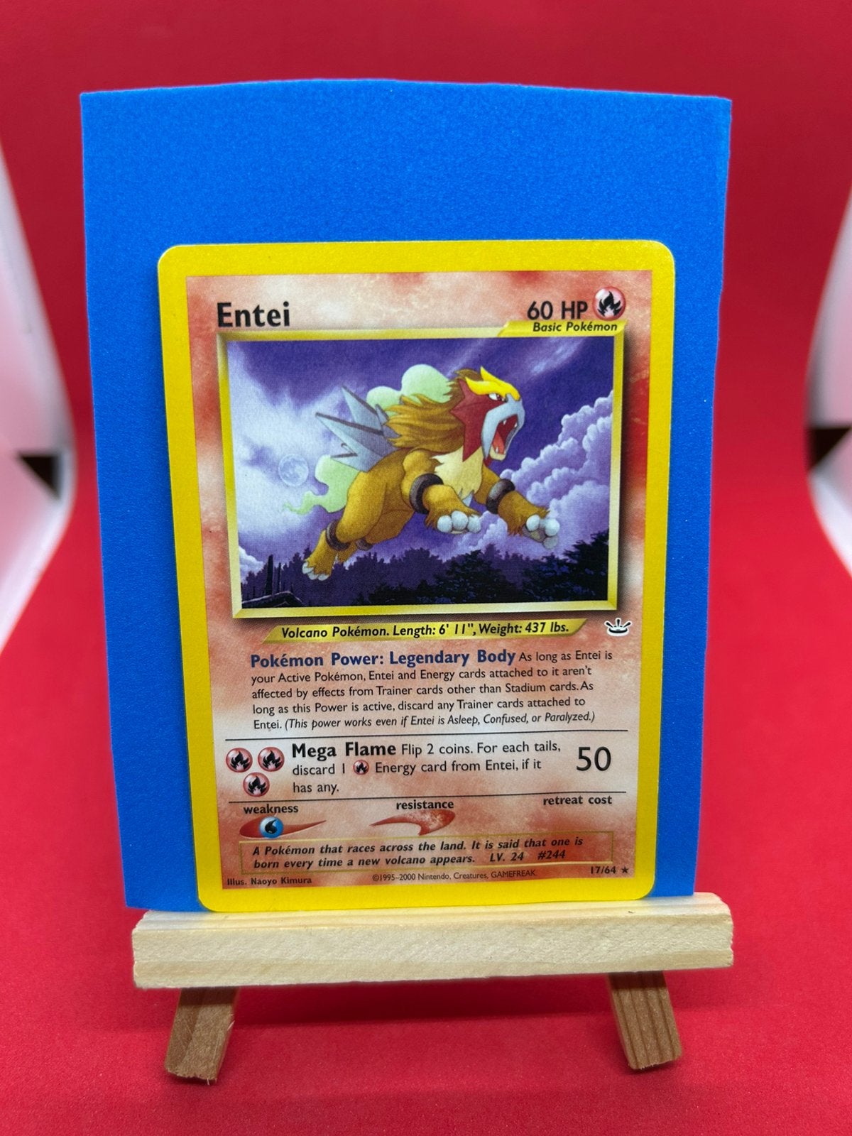 Entei 17/64 – Pokémon Neo Revelation (2001), Ophalen of Verzenden, Zo goed als nieuw