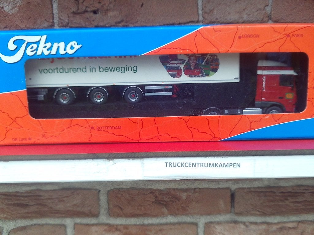 Tekno  Daf  XF  met  oplegger  van  Zijderlaan., Hobby en Vrije tijd, Modelauto's | 1:50, Ophalen of Verzenden, Nieuw, Bus of Vrachtwagen