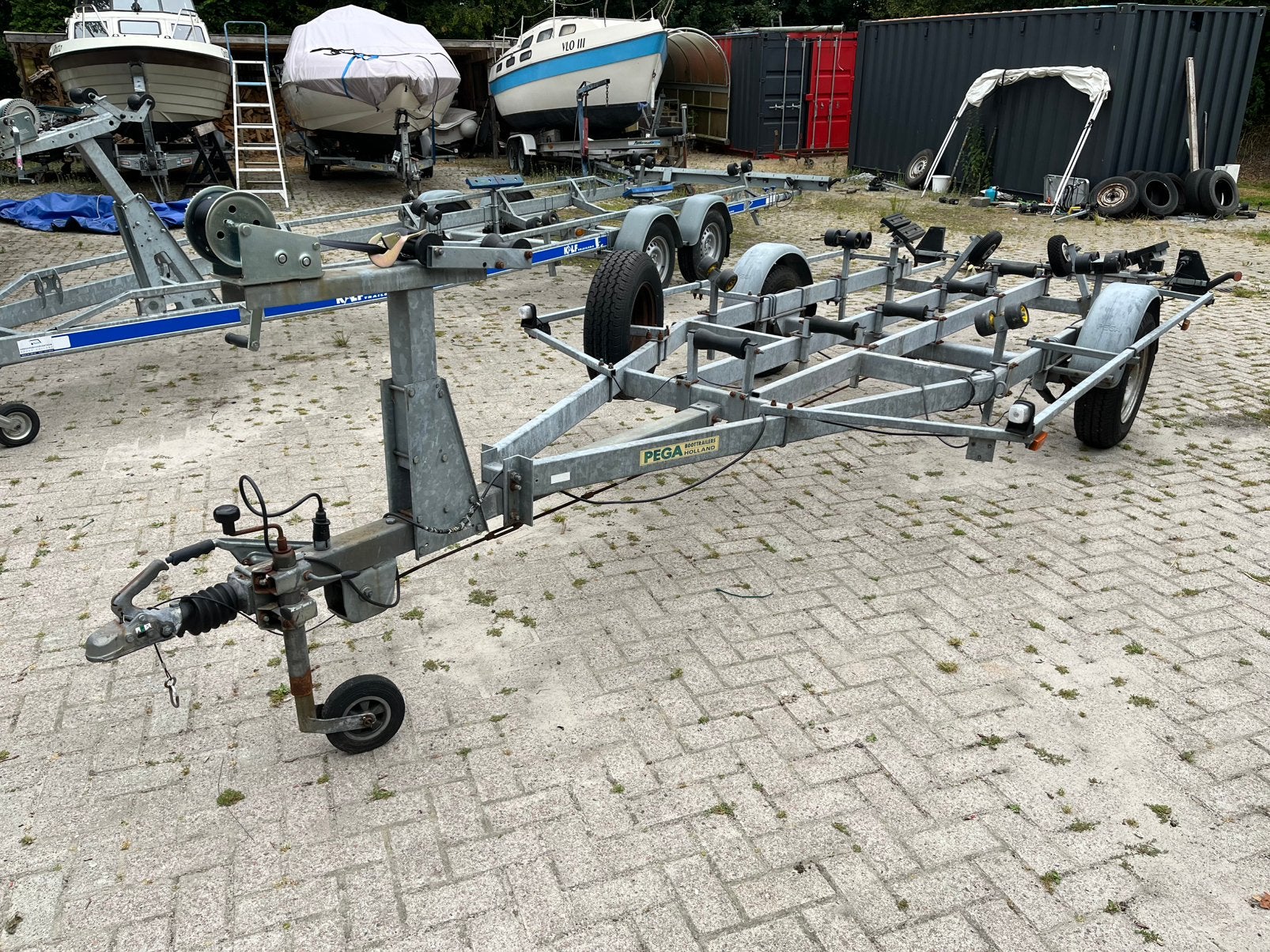 Pega kanteltrailer 1800-520., Minder dan 1500 kg, Gebruikt, Sloepentrailer, Ophalen of Verzenden
