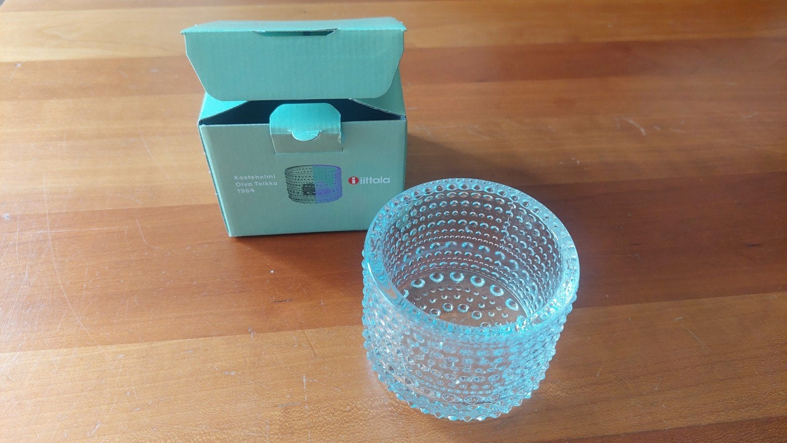 Iittala Kastehelmi windlicht/ theelichthouder 64mm hoog, Windlicht, 7 cm, Nieuw, Ophalen of Verzenden