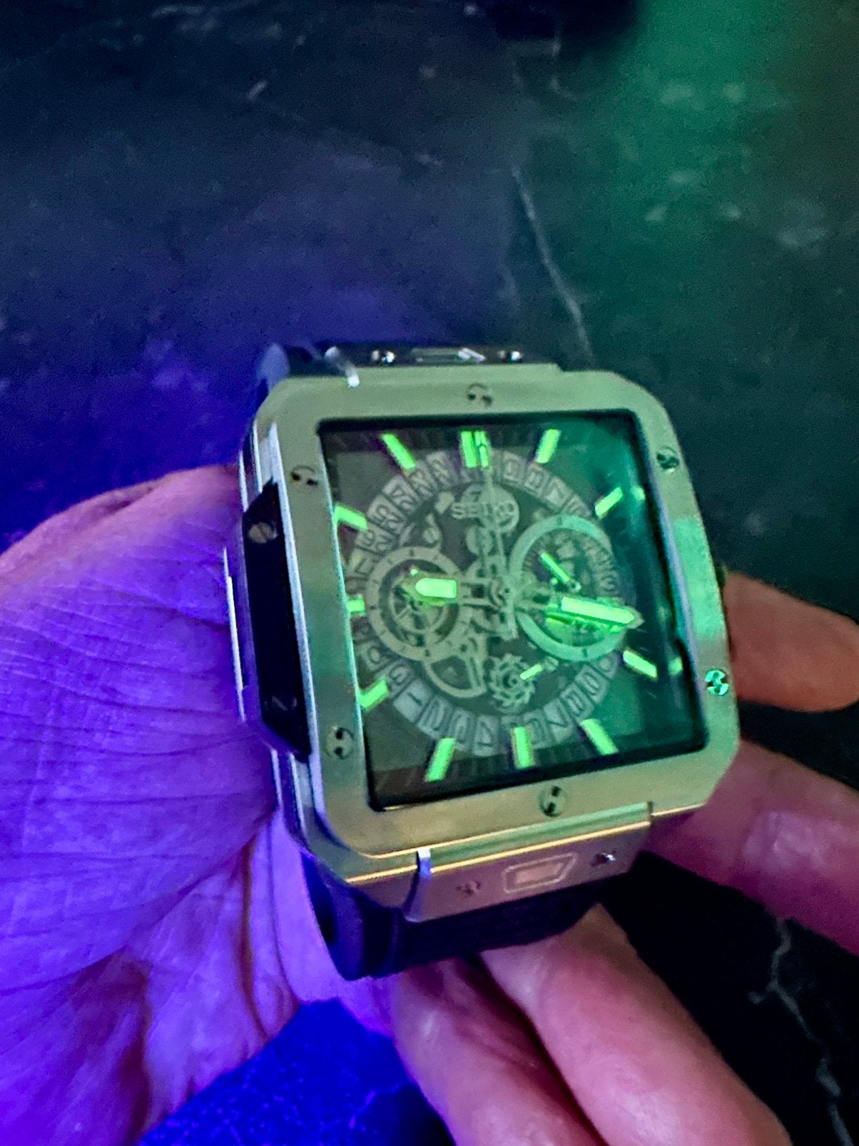 Skeleton horloge, Staal, Polshorloge, Overige materialen, Nieuw