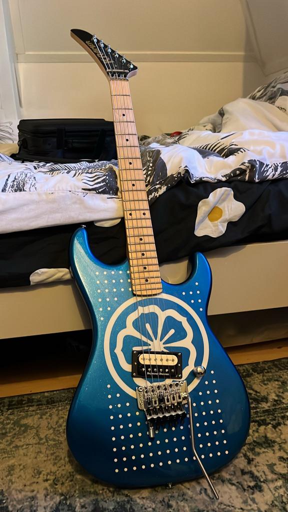 Kramer Baretta White Lotus- Blauw, Ophalen, Gebruikt, Solid body, Overige merken