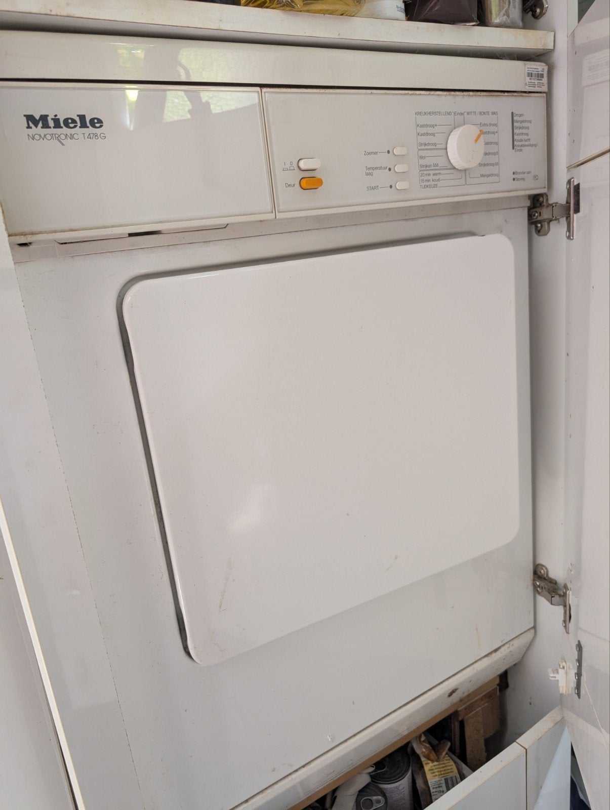 Miele T478G gasdroger - Zeer voordelig en perfect werkend, Witgoed en Apparatuur, Wasdrogers, Gebruikt, Overige typen, Ophalen of Verzenden