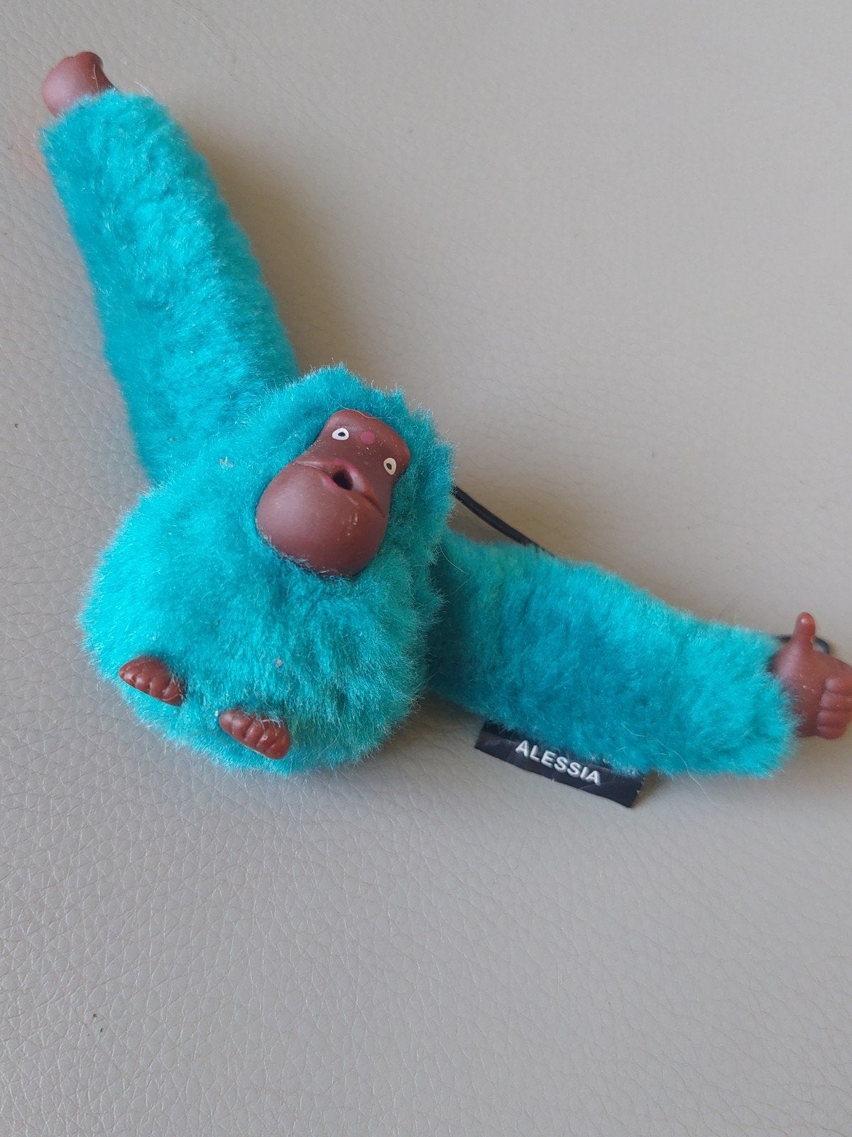 Kipling aapje sleutelhanger Alessia turquoise, Overige merken, Overige karakters, Blauw, Ophalen of Verzenden