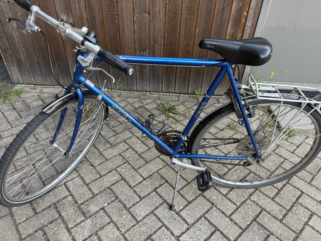 Snel Safari Vakantie Toerfiets Blauw, 28 inch, Gebruikt, Velgrem, 57 tot 61 cm