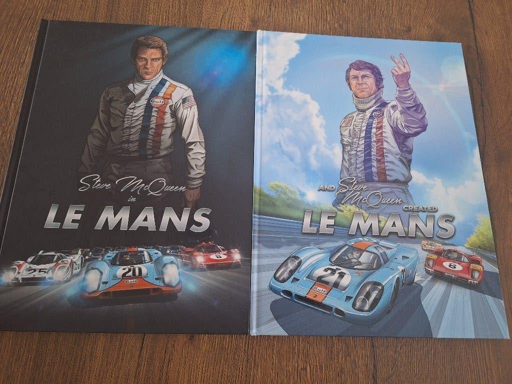Stripboek set le mans engels steve mcqueen. LE MANS 24 UUR, Complete serie of reeks, Ophalen of Verzenden, Zo goed als nieuw, Sandro garbo