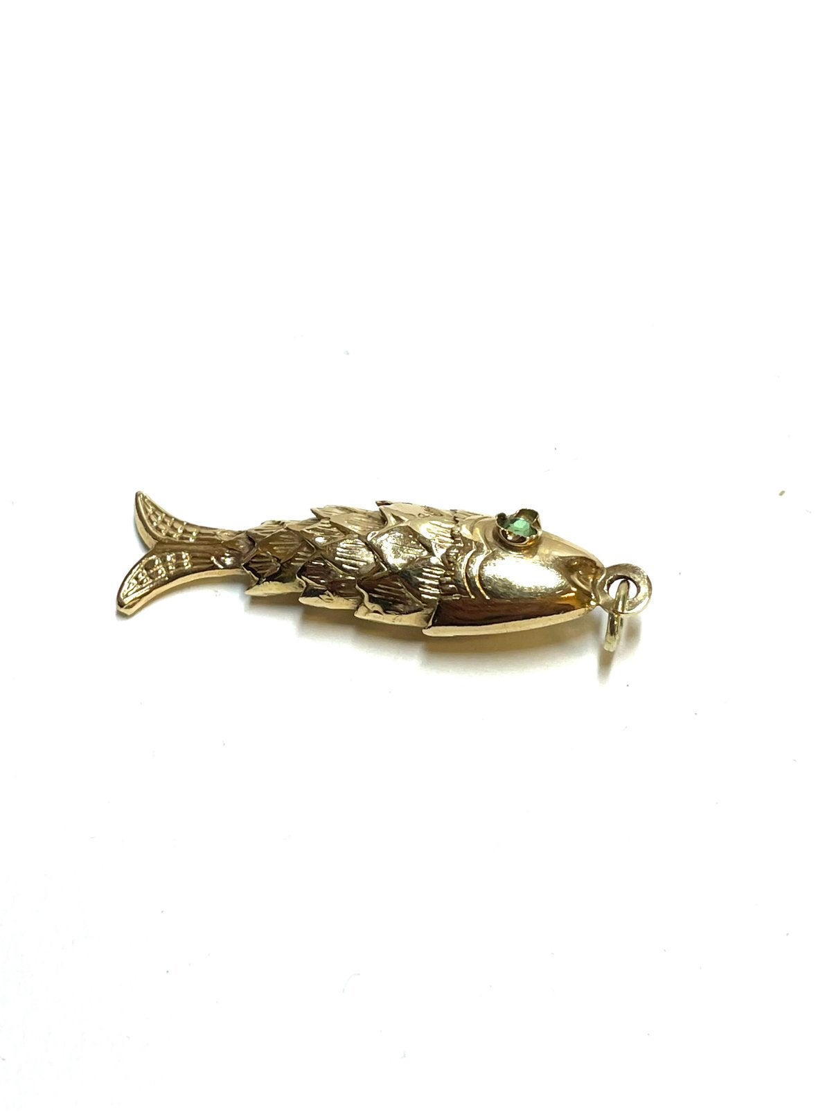 18k gouden vis hanger, -, -, Ophalen of Verzenden, Zo goed als nieuw