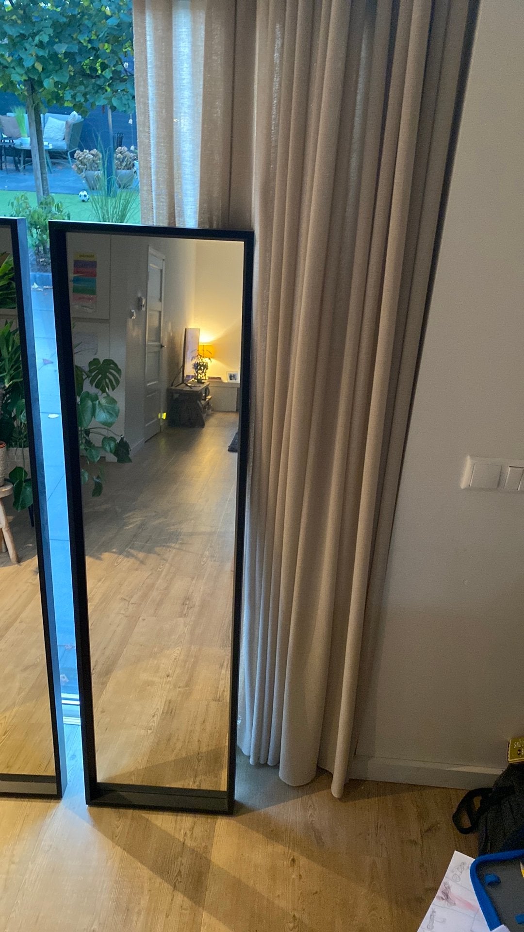 Ikea spiegel, Huis en Inrichting, Ophalen, Zo goed als nieuw, Rechthoekig, Minder dan 50 cm