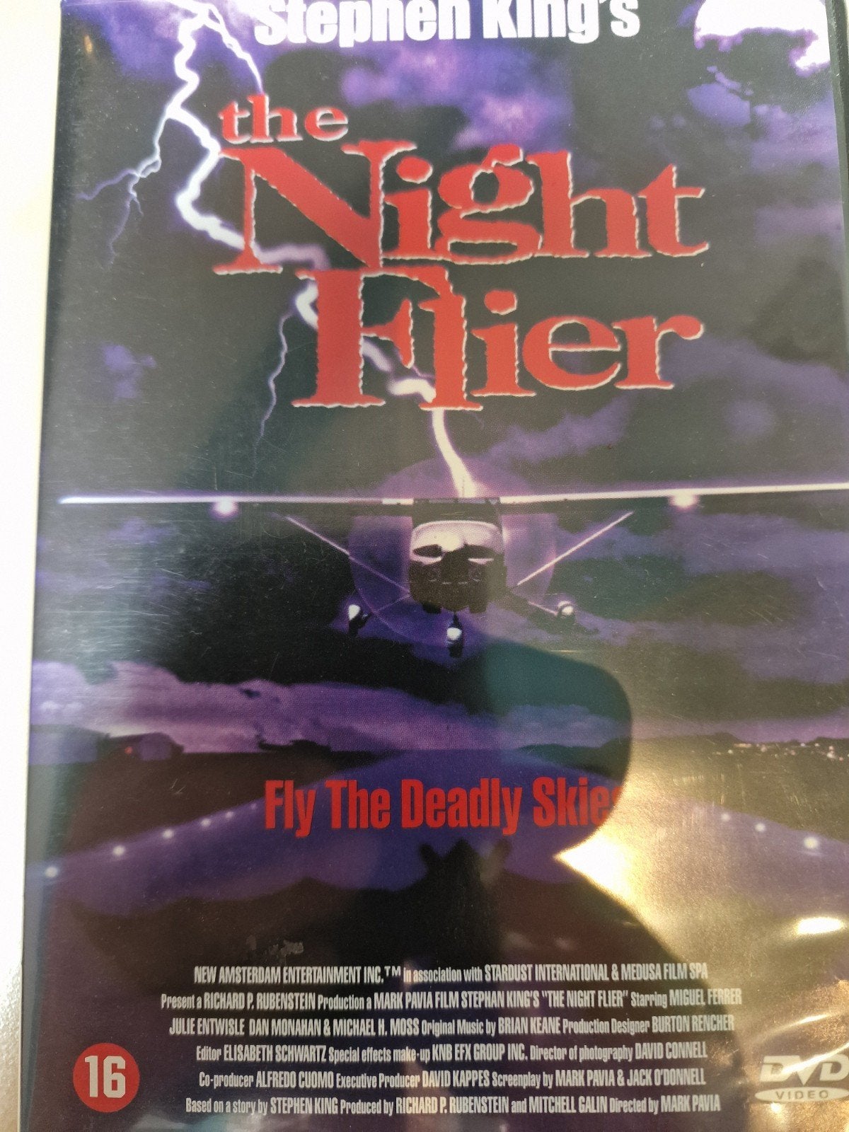 Stephen King's The Night Flier DVD - Horrorfilm, Vanaf 16 jaar, Ophalen of Verzenden, Gebruikt, Overige genres