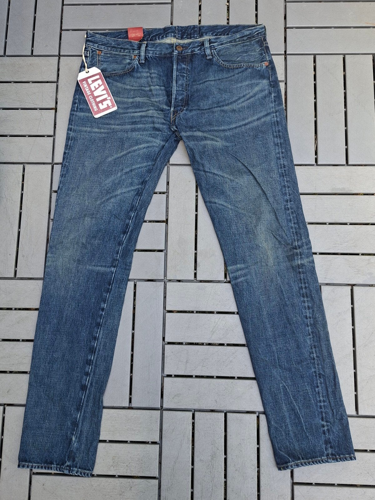 Levi's LVC 1955 501XX Big E Selvedge STF W36 L34, Blauw, Overige jeansmaten, Ophalen of Verzenden, Zo goed als nieuw