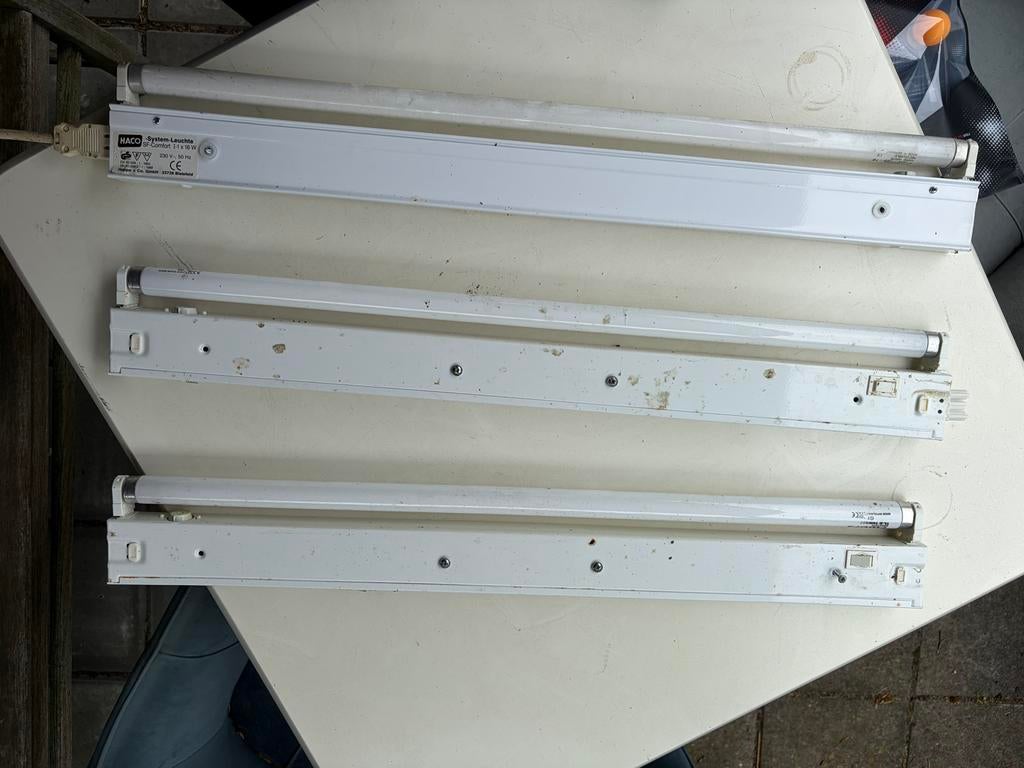 HACO Systeem Leuchten TL-armaturen (3 stuks), Ophalen, Gebruikt, Minder dan 50 watt, Armatuur