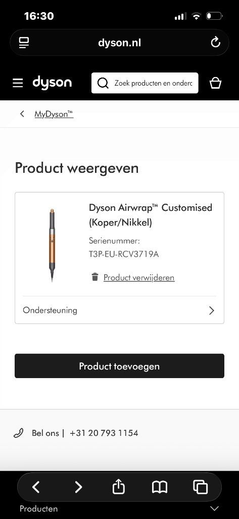 Dyson airwrap long, Ophalen, Zo goed als nieuw, Haarverzorging
