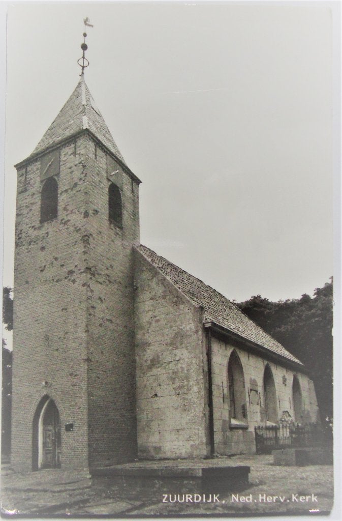 ansichtkaart kerken Nederland nr. 9 - Zuurdijk Groningen, Ophalen of Verzenden, 1940 tot 1960, Ongelopen, Groningen