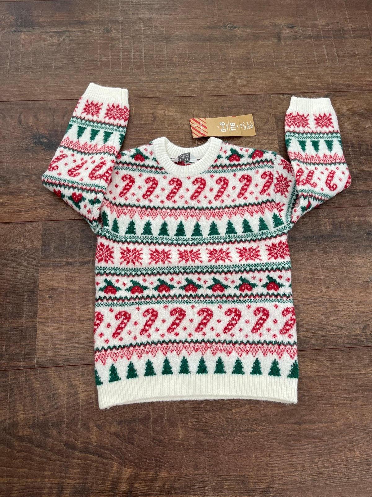 Feestelijke Kersttrui voor Kinderen - Maat 116, Ophalen of Verzenden, Zo goed als nieuw, Jongen of Meisje